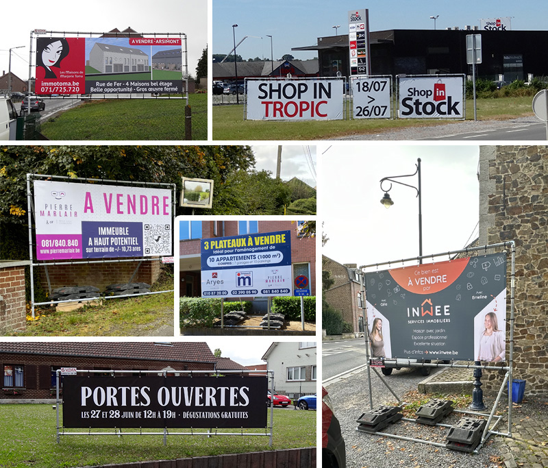 Location de structures pour bâches en wallonie, hainaut et namur... VDFA
